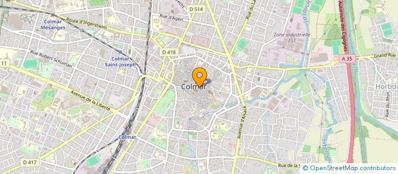 localisation de l'entreprise SCCV L'ORANGERIE 43 RUE DE LA LUSS COLMAR  COLMAR