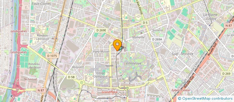 localisation de l'entreprise SCCV L'OXALIS  GRENOBLE