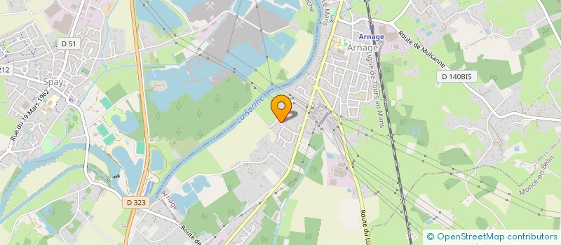 localisation de l'entreprise SCCV LA CHAUVINIERE à ARNAGE