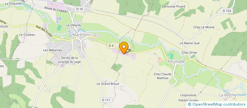 localisation de l'entreprise SCCV LA CLE D'OR à FEUILLADE