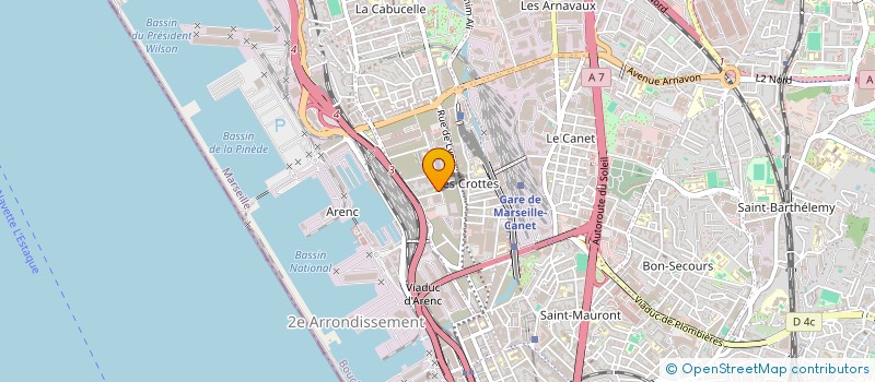 localisation de l'entreprise SCCV LA CRIQUE à MARSEILLE