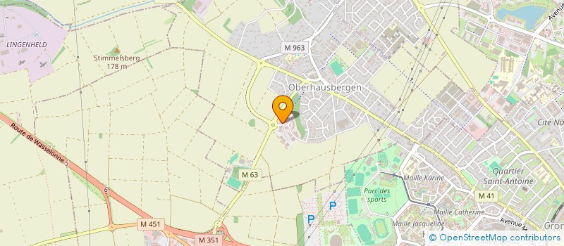 localisation de l'entreprise SCCV LA LICORNE  OBERHAUSBERGEN