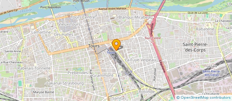 localisation de l'entreprise SCCV LA NEF à TOURS