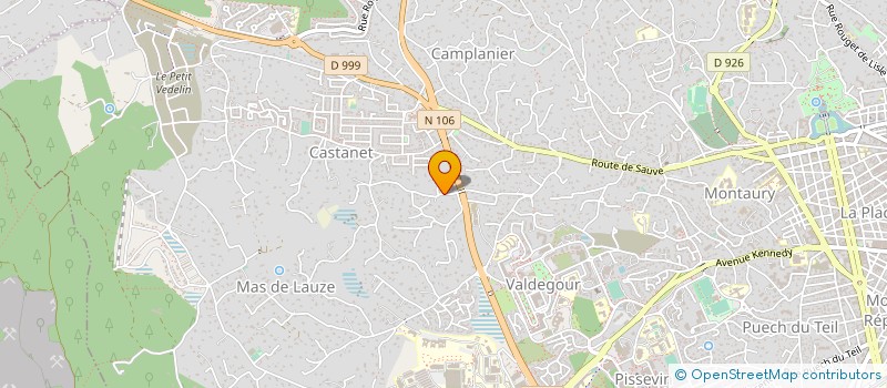 localisation de l'entreprise SCCV LA PEPINIERE D'HOMPS à NIMES