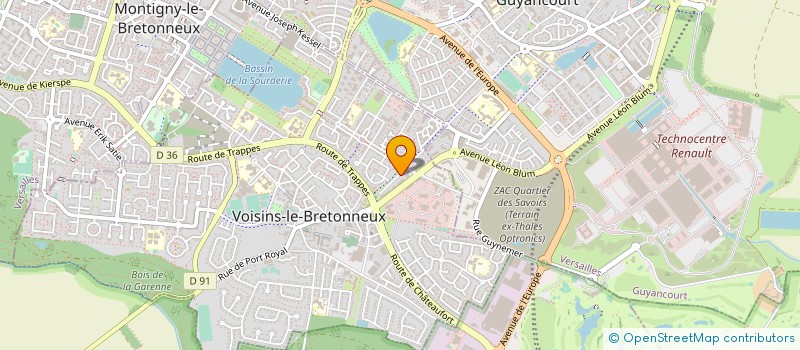 localisation de l'entreprise SCCV LA ROSE DES VENTS  VOISINS-LE-BRETONNEUX