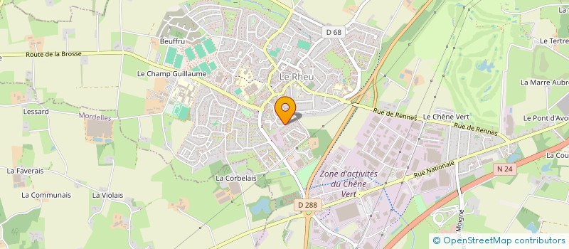 localisation de l'entreprise SCCV LA RUE COQUIN à LE RHEU