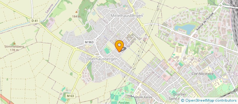 localisation de l'entreprise SCCV LA VILLA CANOVA  OBERHAUSBERGEN