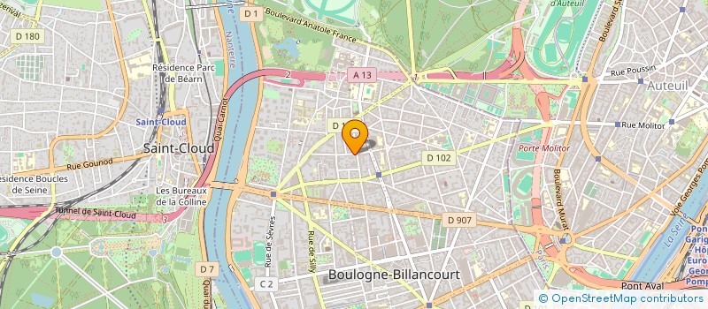 localisation de l'entreprise SCCV LAFFITTE ALSACE à BOULOGNE-BILLANCOURT