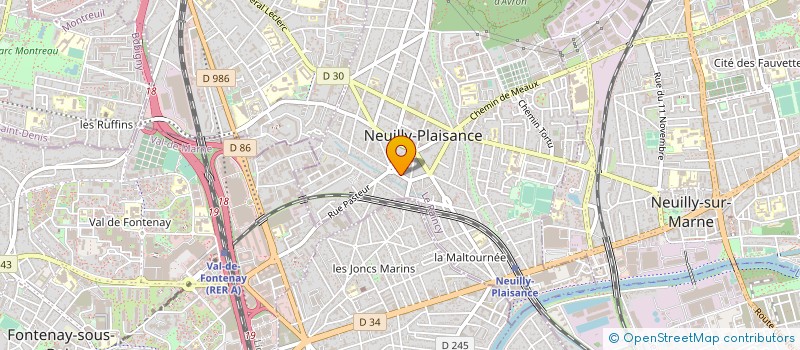 localisation de l'entreprise SCCV LE 11 NOVEMBRE  NEUILLY-PLAISANCE