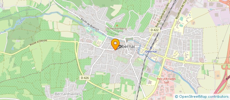 localisation de l'entreprise SCCV LE BOIS OUVRE  OBERNAI