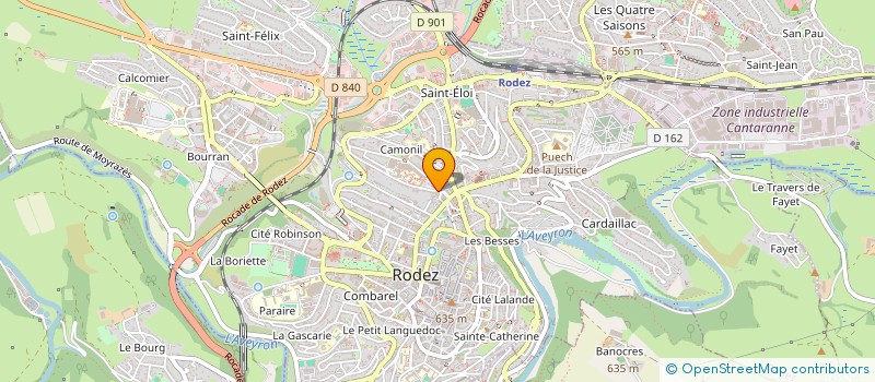 localisation de l'entreprise SCCV LE BOSQUET à RODEZ