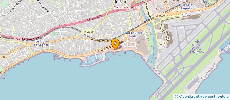 localisation de l'entreprise SCCV LE CANOTIER à SAINT-LAURENT-DU-VAR