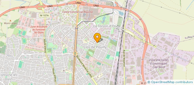 localisation de l'entreprise SCCV LE CHAPITRE à DIJON
