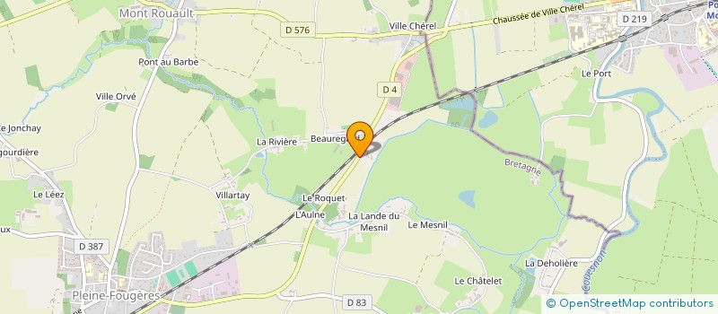 localisation de l'entreprise SCCV LE CHENE VERT à PLEINE-FOUGERES