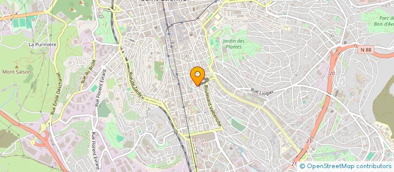 localisation de l'entreprise SCCV LE CLOS BOISSONNAT  SAINT-ETIENNE
