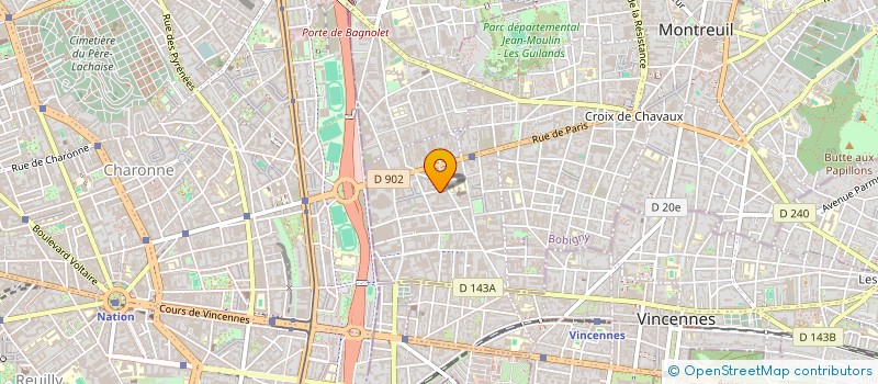localisation de l'entreprise SCCV LE CLOS DE LA RENARDIERE à MONTREUIL