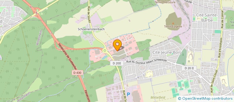 localisation de l'entreprise SCCV LE CLOS DES ALLIES à WITTENHEIM