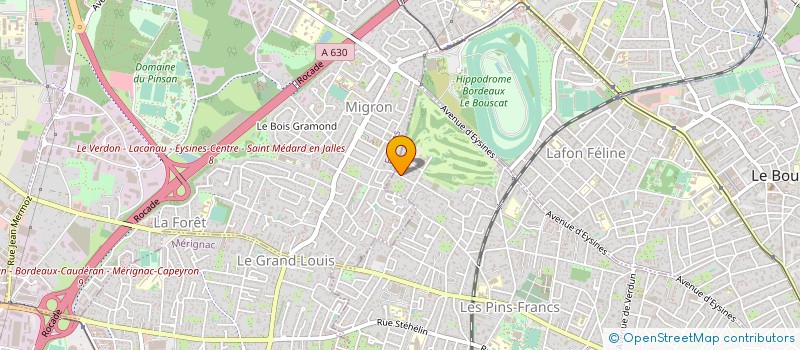 localisation de l'entreprise SCCV LE CLOS DES LIERRES à BORDEAUX