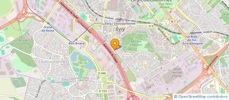 localisation de l'entreprise SCCV LE COUDRAY BOIS DE L'ECU  EVRY-COURCOURONNES