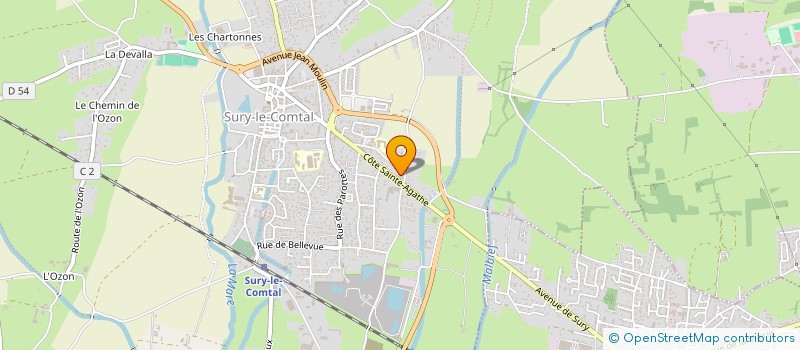 localisation de l'entreprise SCCV LE DOMAINE DE JEANNE  SURY-LE-COMTAL