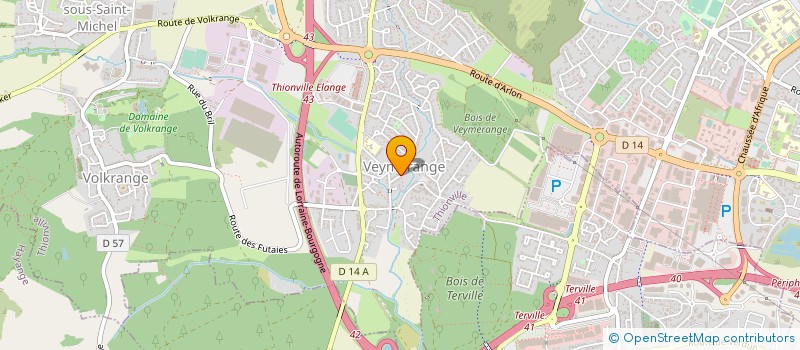 localisation de l'entreprise SCCV LE DOMAINE DE L'ECRIN FORESTIER à THIONVILLE