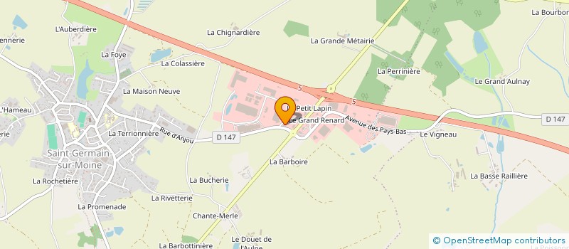 localisation de l'entreprise SCCV LE DOMAINE PASTEUR à SEVREMOINE