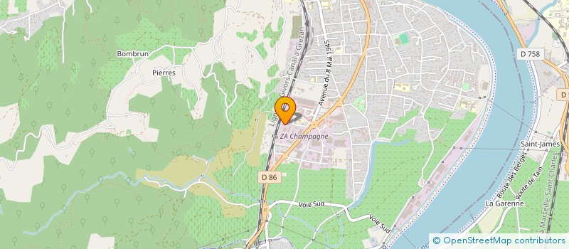 localisation de l'entreprise SCCV LE DOUX PASSANT à TOURNON-SUR-RHONE