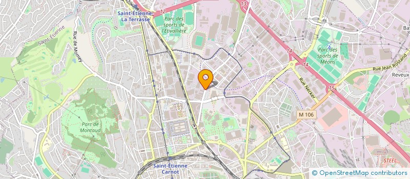 localisation de l'entreprise SCCV LE FACTORY à SAINT-ETIENNE