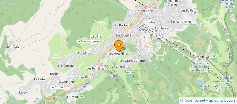 localisation de l'entreprise SCCV LE FLOCON BLEU  LES GETS