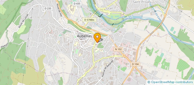 localisation de l'entreprise SCCV LE GRAND BAZA à AUBENAS