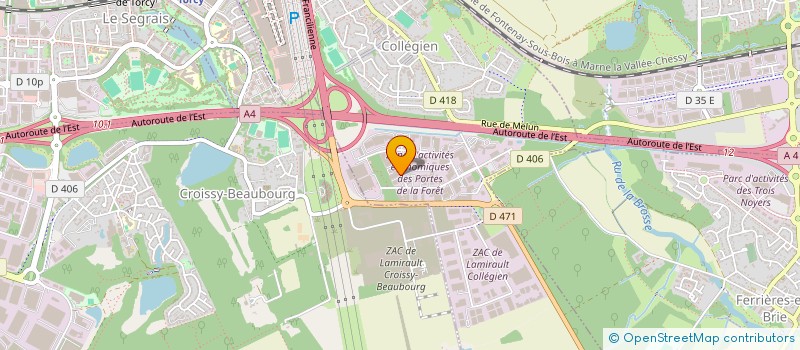 localisation de l'entreprise SCCV LE JARDIN MANCEAU  COLLEGIEN