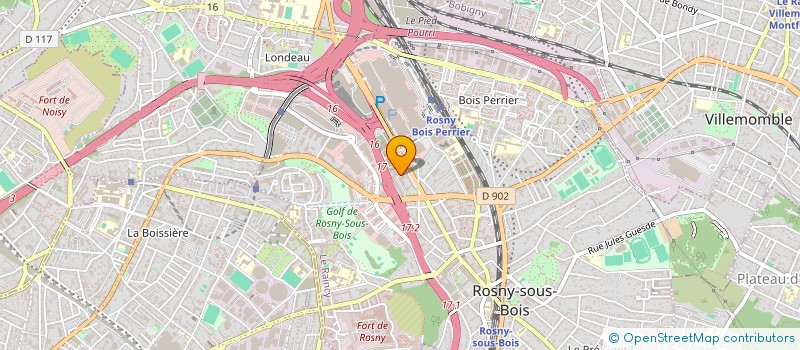 localisation de l'entreprise SCCV LE MONTEROSSO à ROSNY-SOUS-BOIS
