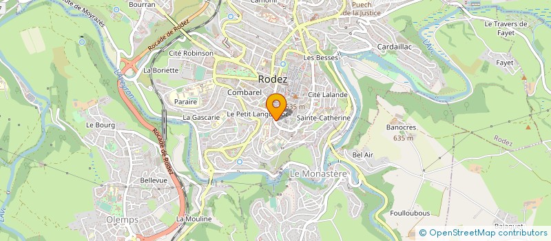 localisation de l'entreprise SCCV LE MOULINOU à RODEZ