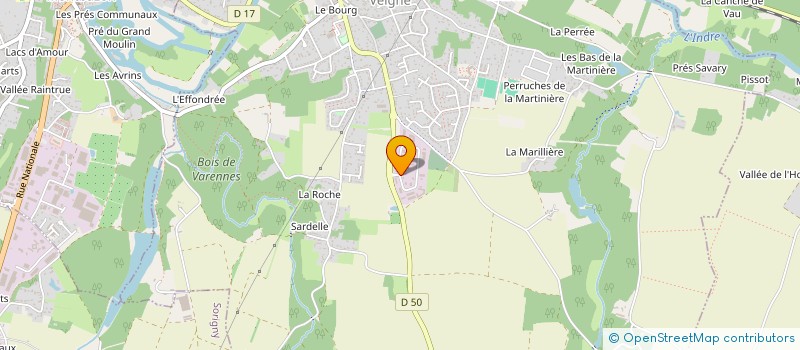 localisation de l'entreprise SCCV LE PARADIS  VEIGNE