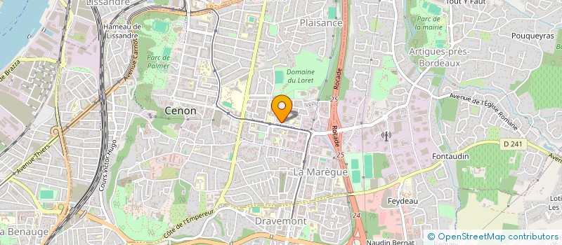 localisation de l'entreprise SCCV LE PARC DES CHENES  CENON