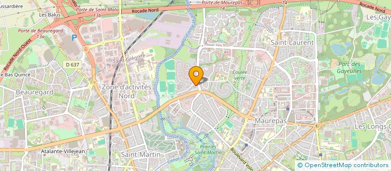 localisation de l'entreprise SCCV LE PONTIGOU à RENNES