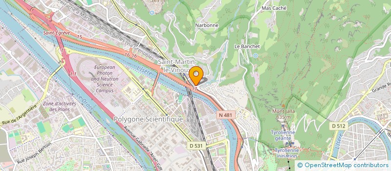 localisation de l'entreprise SCCV LE PRAZ DU FIER  SAINT-MARTIN-LE-VINOUX