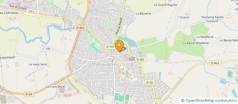 localisation de l'entreprise SCCV LE PRE DE LA GLAUME à CHATEAUGIRON