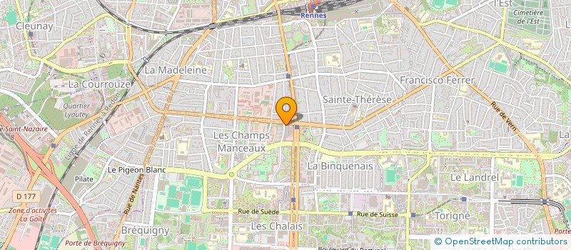 localisation de l'entreprise SCCV LE SAPHIR à RENNES