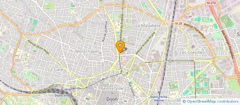 localisation de l'entreprise SCCV LE SIGNAL/LES AUXONS à DIJON