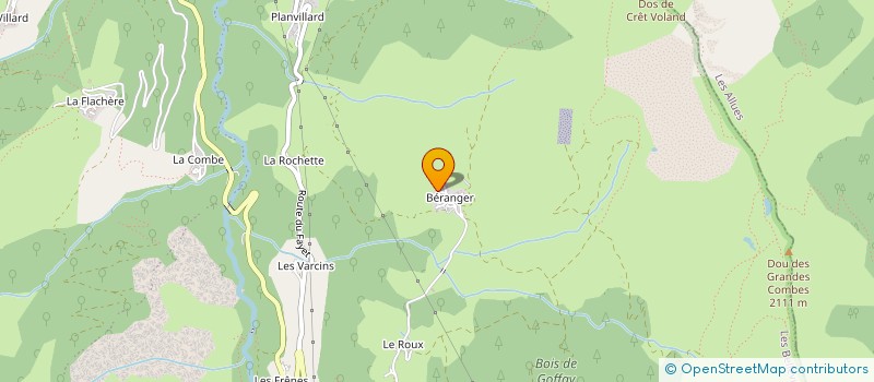 localisation de l'entreprise SCCV LE VILLARD  LES BELLEVILLE