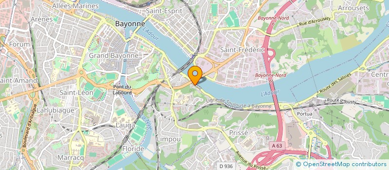 localisation de l'entreprise SCCV LE XV  BAYONNE