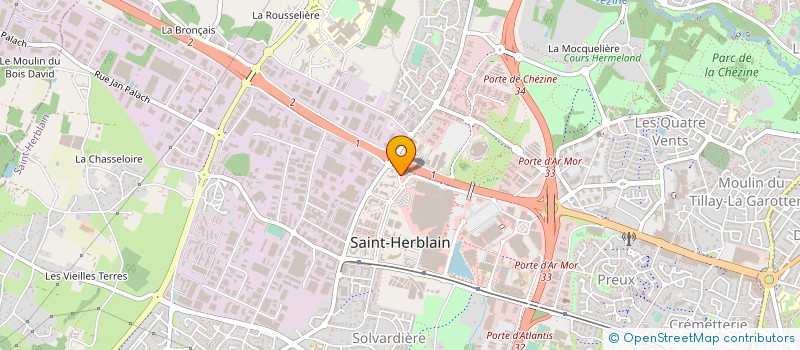 localisation de l'entreprise SCCV LECLERC à SAINT-HERBLAIN