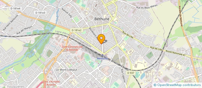 localisation de l'entreprise SCCV LES ALLEES DU PARC  BETHUNE