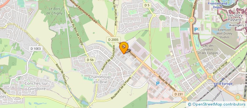 localisation de l'entreprise SCCV LES ATELERS DU MORIN  CHANTELOUP-EN-BRIE