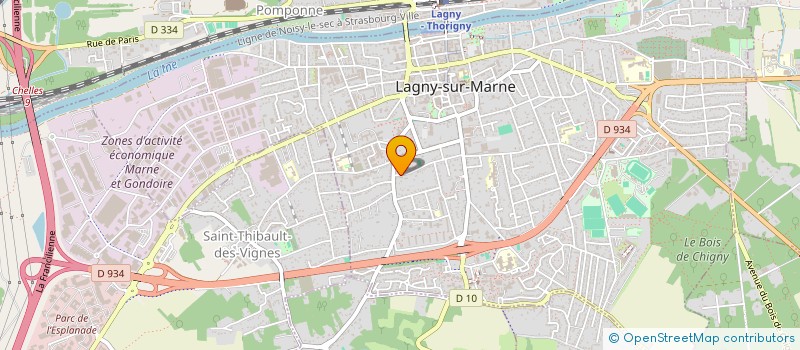 localisation de l'entreprise SCCV LES ATELIERS DE VILLEBON  LAGNY-SUR-MARNE