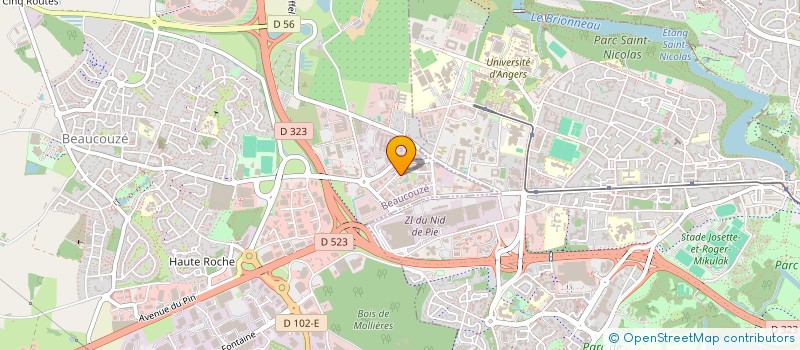 localisation de l'entreprise SCCV LES CEDRES DE SAINT SYLVAIN  BEAUCOUZE