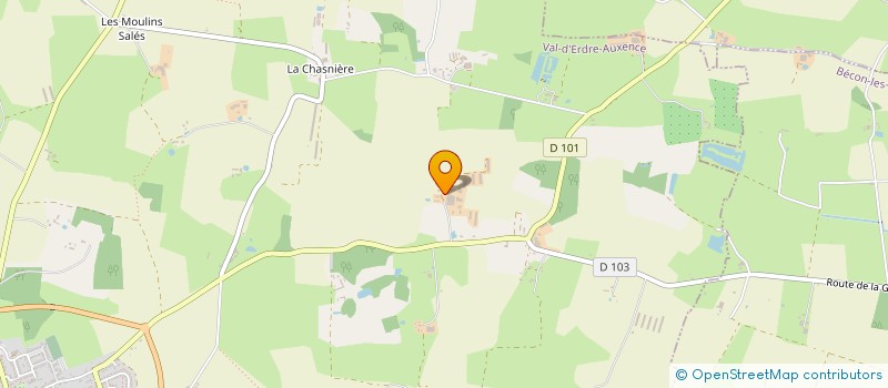 localisation de l'entreprise SCCV LES DAMOISEAUX  BECON-LES-GRANITS