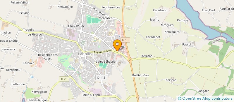 localisation de l'entreprise SCCV LES HAMAUX DU TANIN  LANNILIS