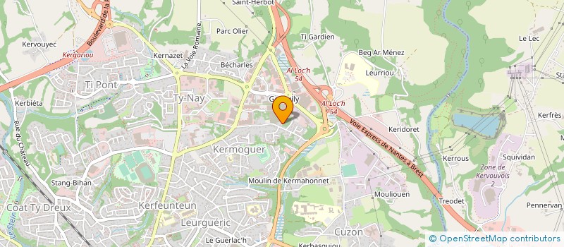 localisation de l'entreprise SCCV LES HAUTS DE TREQUEFELLEC à QUIMPER